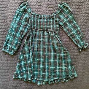 Plaid holiday dress